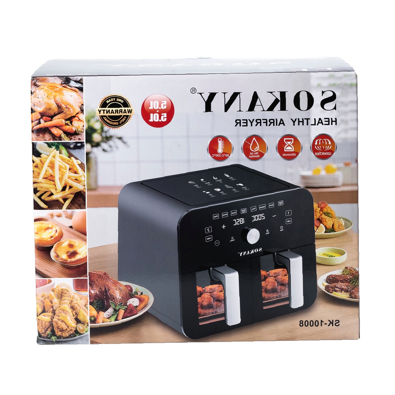 Аерогриль SOKANY SK10008 — Здорове приготування - Зображення 6