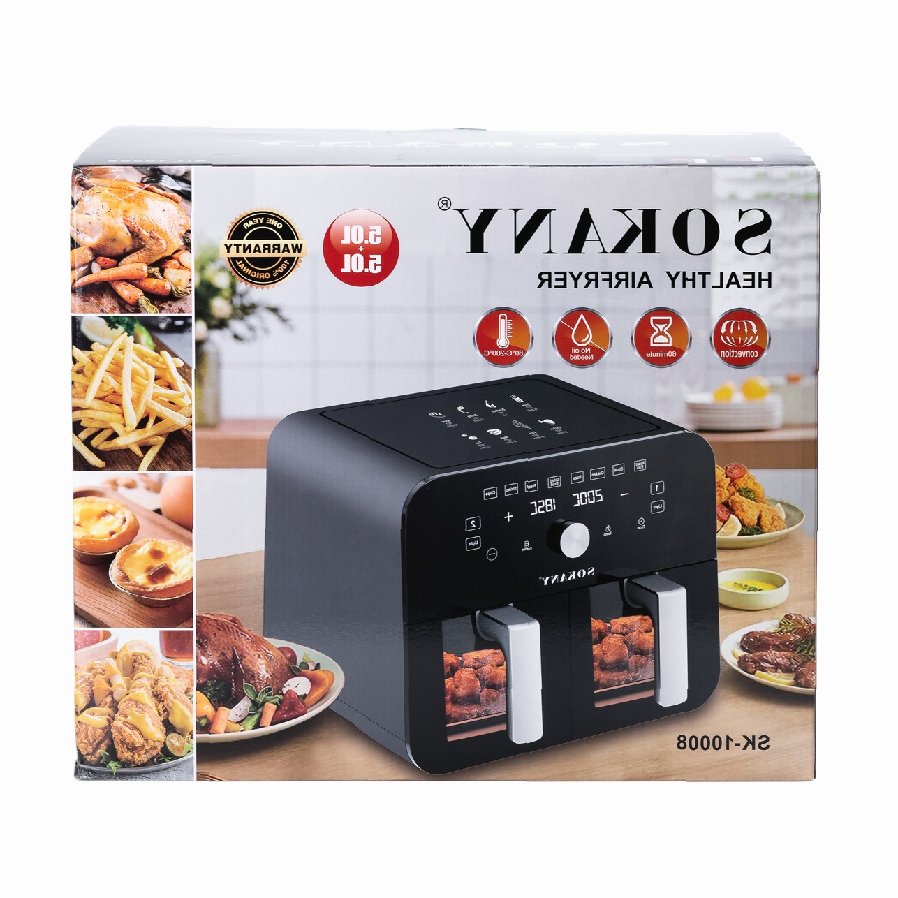 Аерогриль SOKANY SK10008 — Здорове приготування - Зображення 7