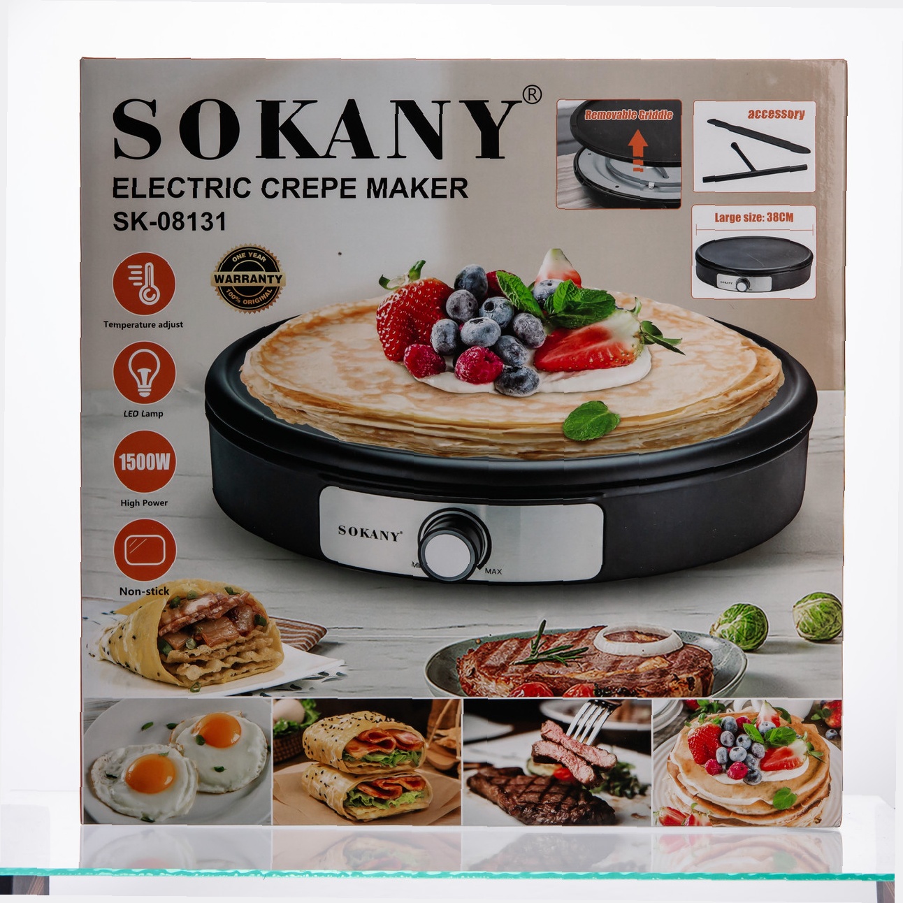 Електромлинниця Sokany SK-08131 — швидке нагрівання - Зображення 5
