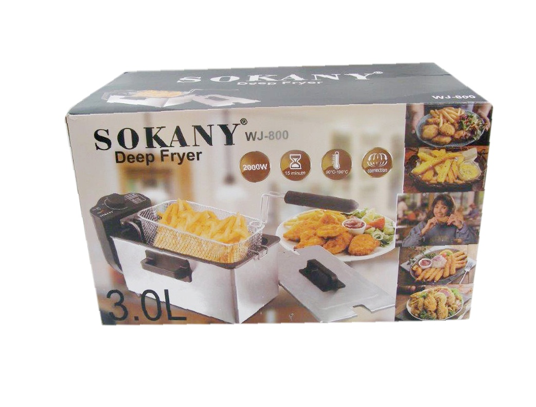 Фритюрниця Sokany WJ800 — Потужність 2000 Вт - Зображення 9