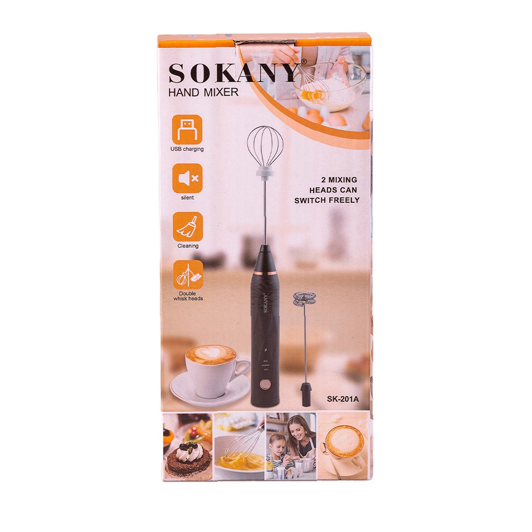 Капучинатор Sokany SK201AW — безшумний акумуляторний - Зображення 5