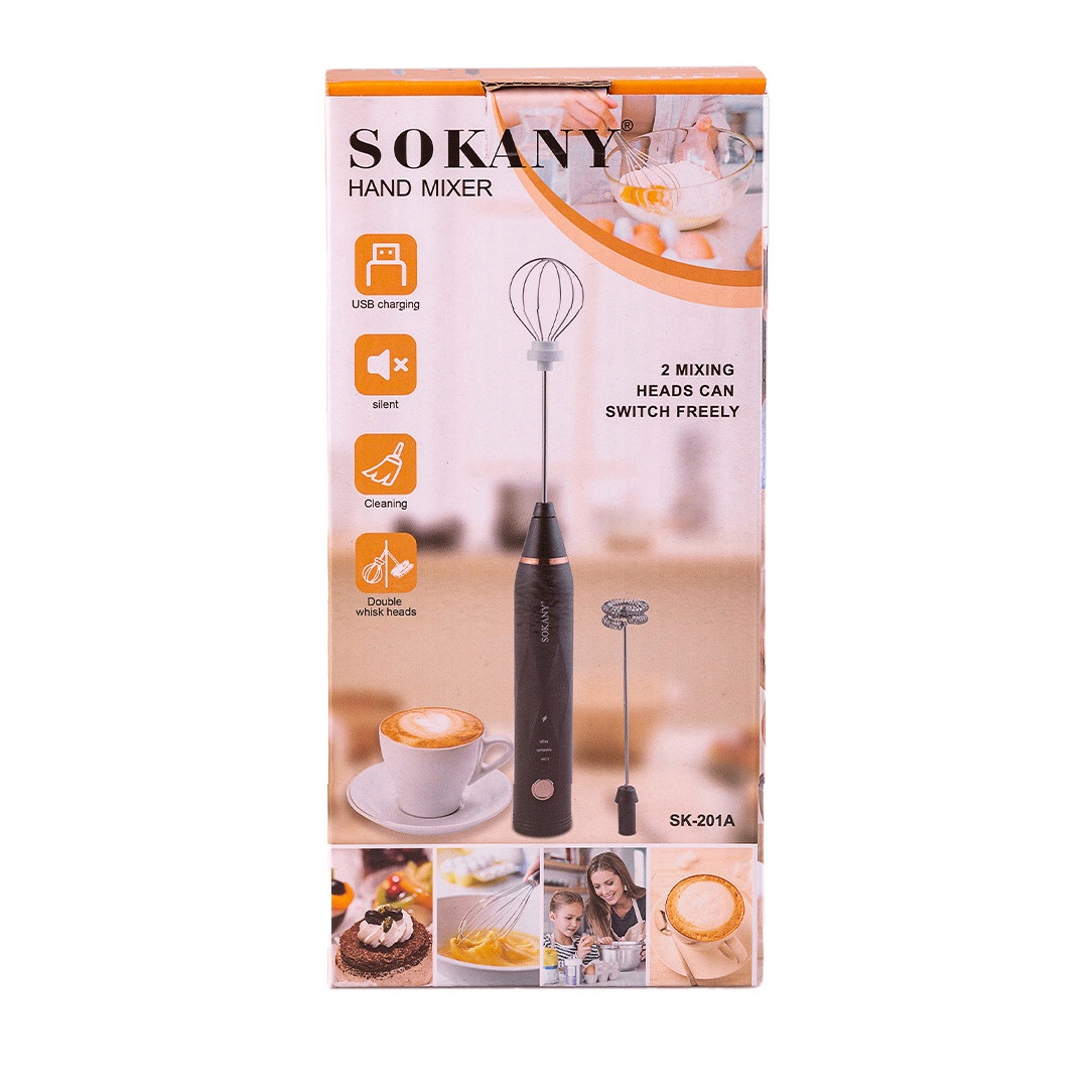 Капучинатор Sokany SK201AW — безшумний акумуляторний - Зображення 6