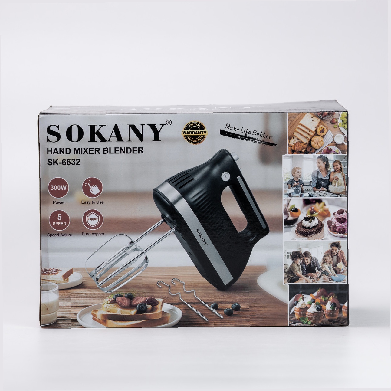 Ручний міксер Sokany SK-6632 — 300 Вт потужності - Зображення 10