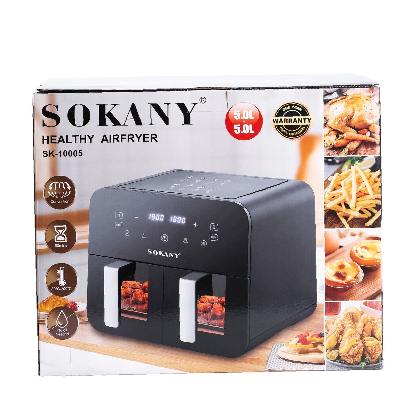 Аерофритюрниця SOKANY SK10005 — Потужність 2400 Вт - Зображення 7