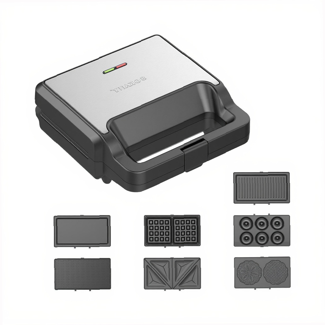 Мультипекар Sokany SK-08137 — антипригарне покриття 800 Вт - Зображення 4
