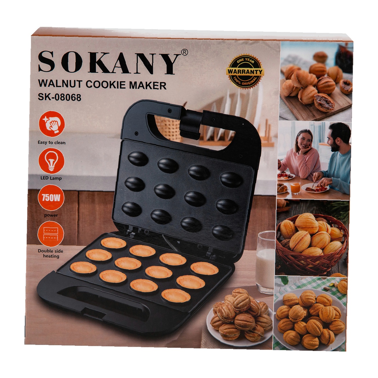 Горішниця Sokany SK-08068 — Антипригарне покриття - Зображення 8