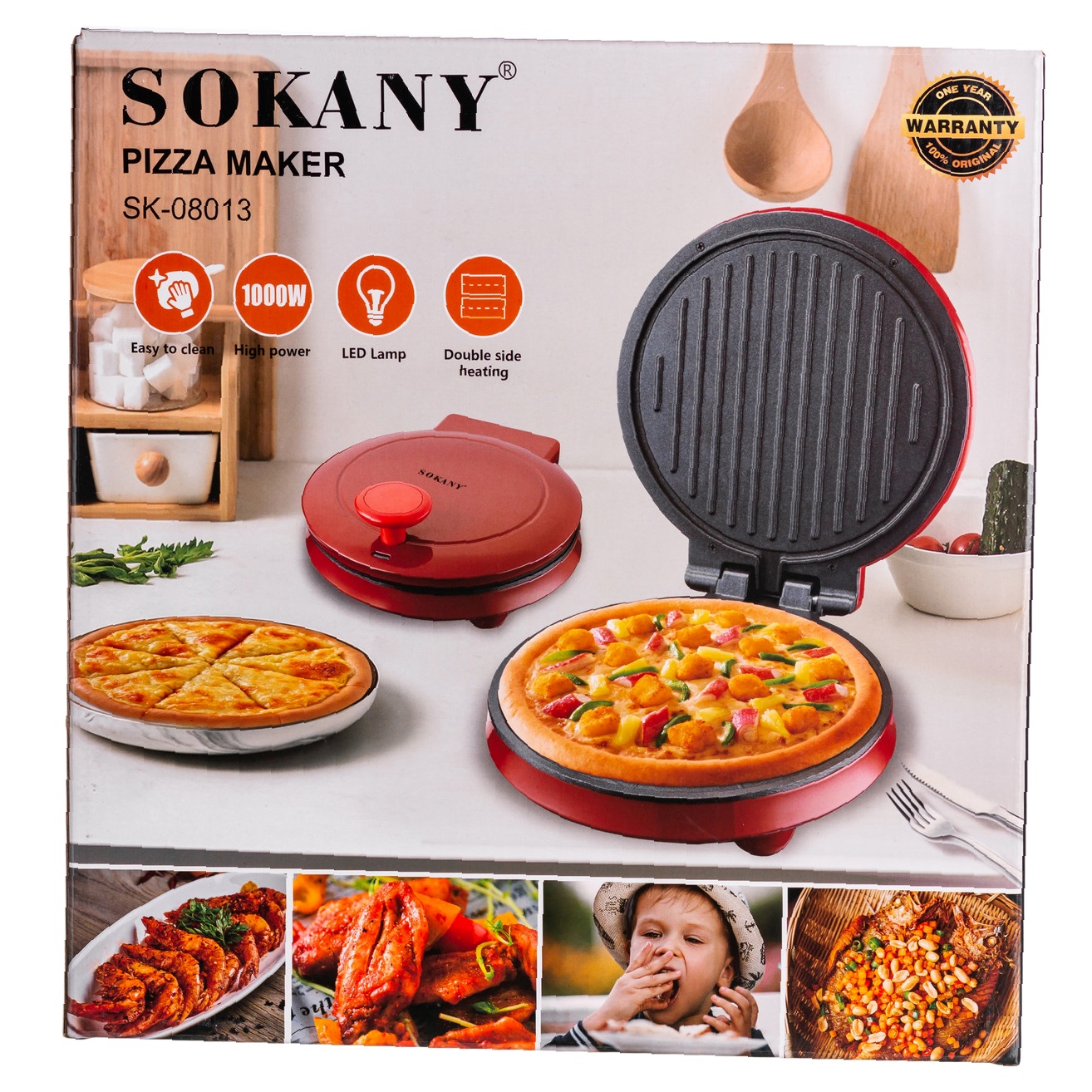 Електрична піч Sokany SK-08013 — антипригарне покриття - Зображення 11