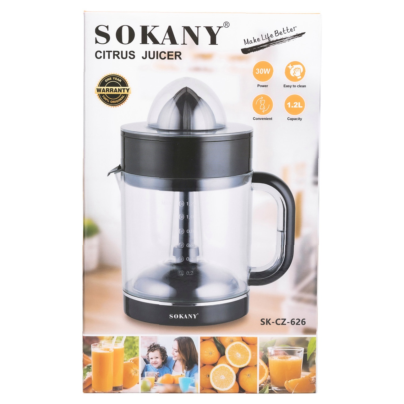 Соковижималка Sokany SK-CZ-626 — Потужність 30 Вт - Зображення 11
