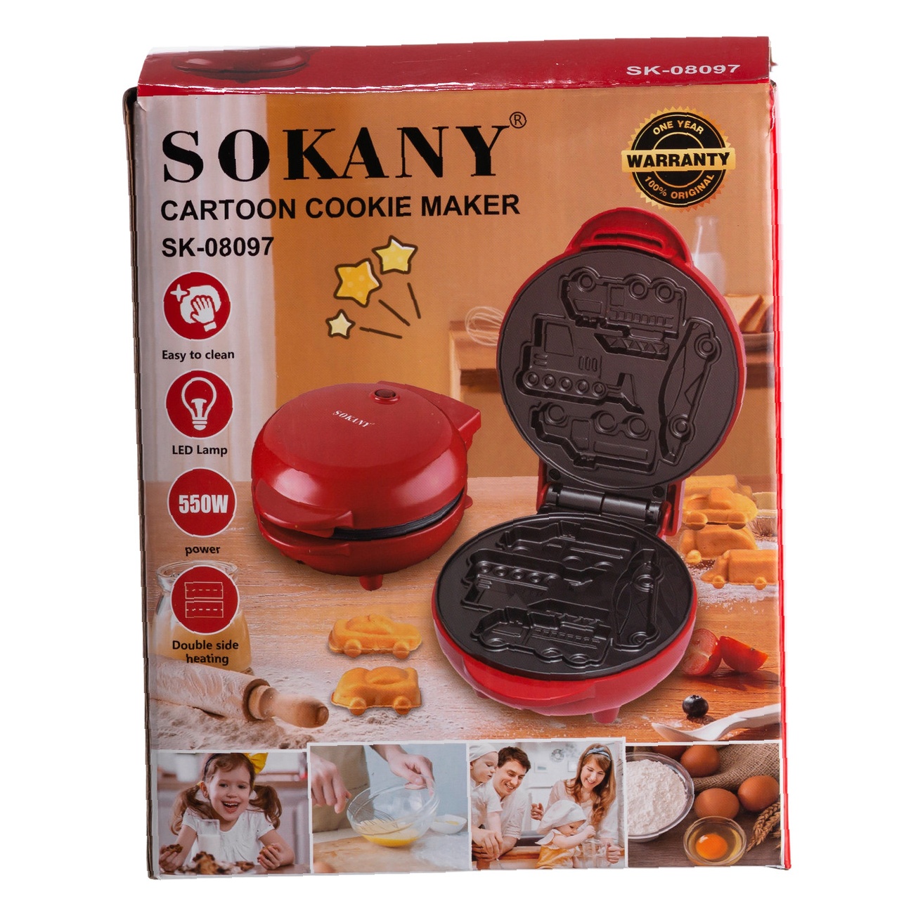 Вафельниця Sokany SK-08097 — Антипригарне покриття - Зображення 10
