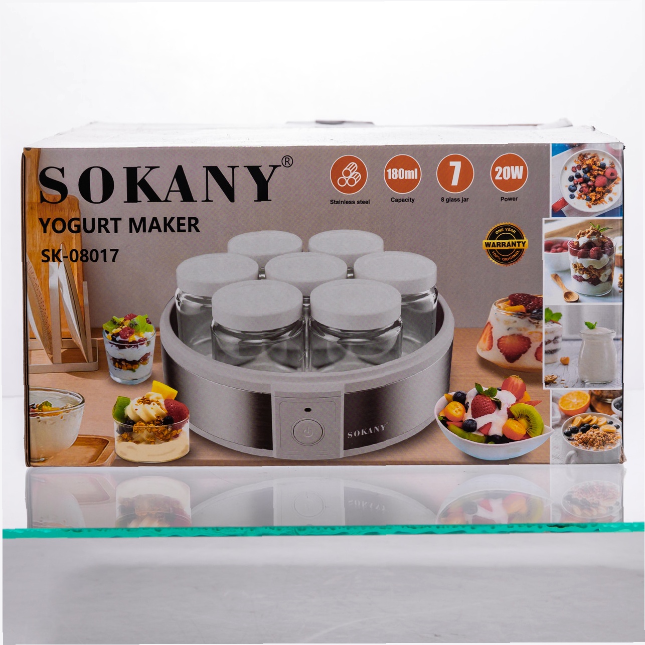 Йогуртниця Sokany SK-08017 — 7 баночок для йогурту - Зображення 10