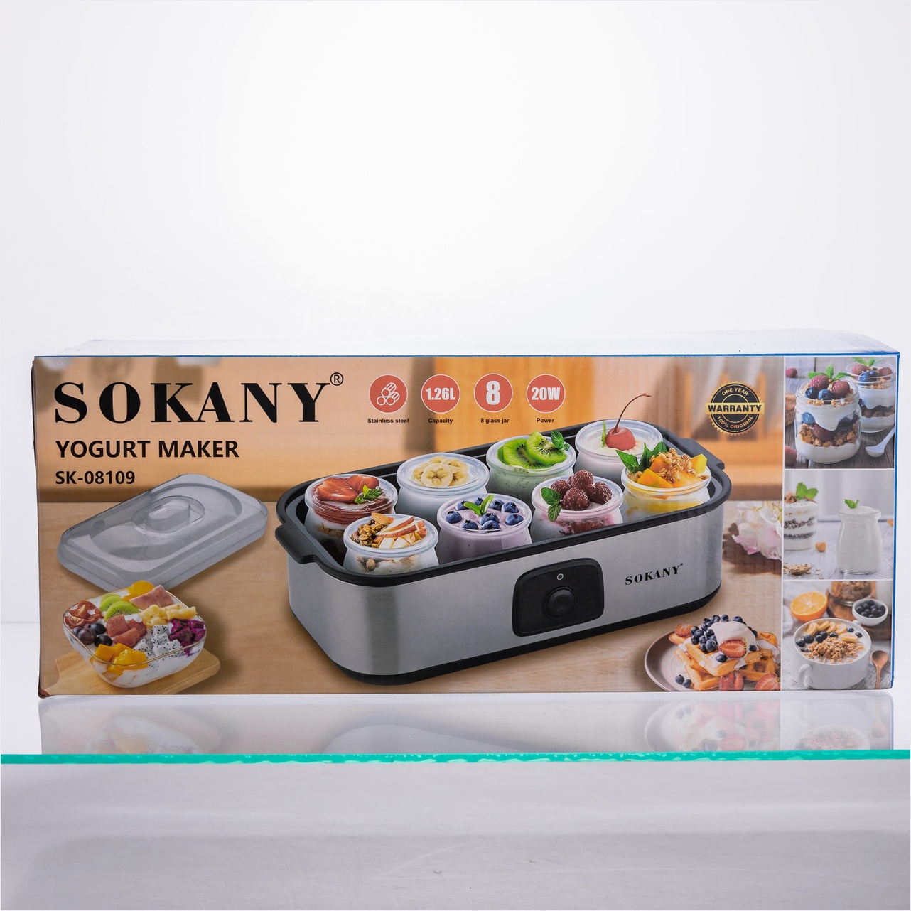 Йогуртниця Sokany SK-08109 — 8 баночок для здоров'я - Зображення 6